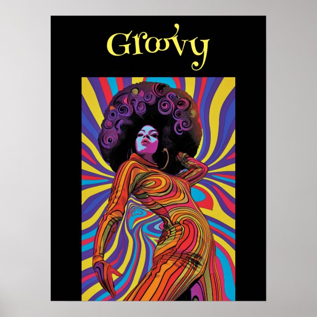 Groovy Retro Poster (Framsidan)
