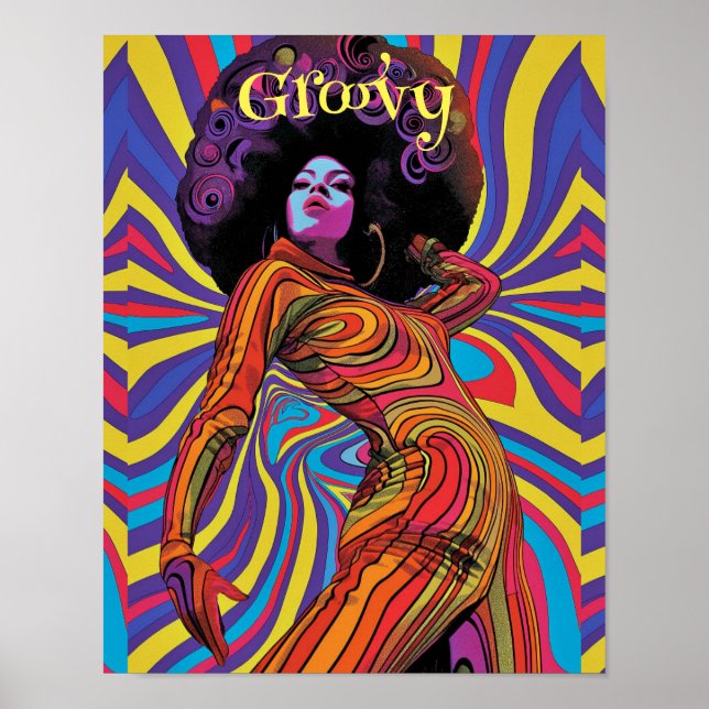 Groovy Retro Poster (Framsidan)