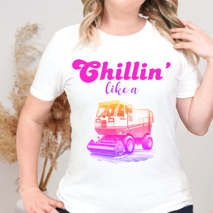 Groovy Retro Rosa Avslappnad Som En Isräkmaskin T Shirt