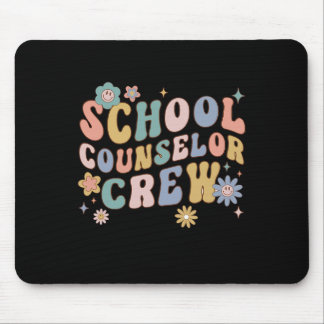 Groovy Retro School Counselor Crew Teacher Tillbak Musmatta