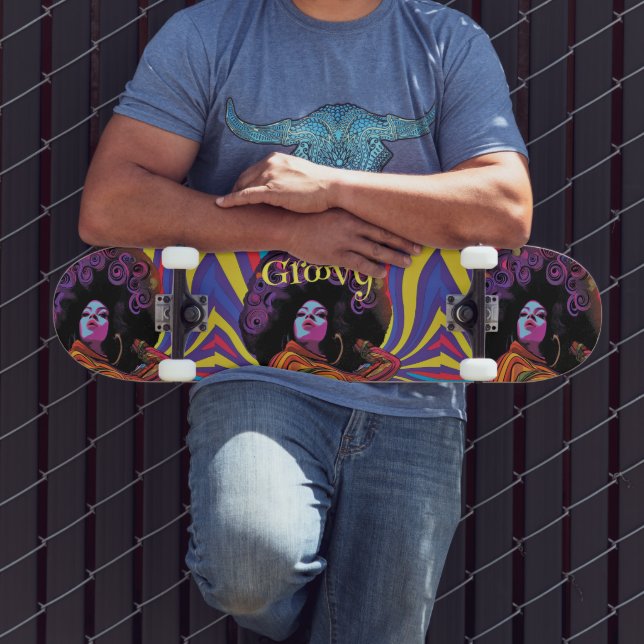 Groovy Retro Skateboard (Utomhus 3)
