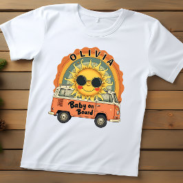 Groovy Retro Smiling Baby Sol T Shirt