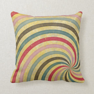 Groovy Retro Spiral Sunstråle Ray Swirl Kudde