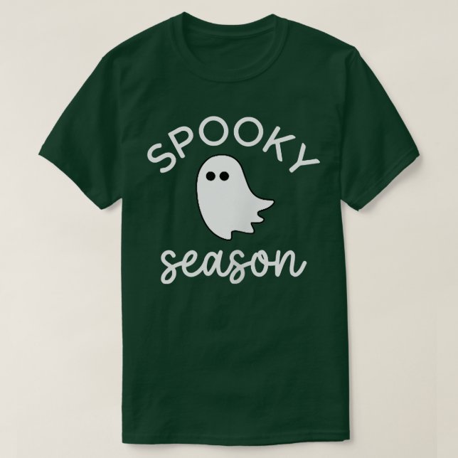 Groovy Retro Spooky Season Blommigt Cute Ghost Hal T Shirt (Design framsida)
