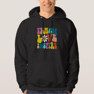 Groovy Retro Tillbaka Till Skolan Lär Kärlek Inspi Hoodie