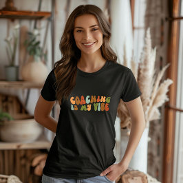 Groovy Retro Tränar min syn, Coach T Shirt