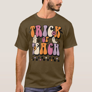Groovy Retro Trick eller Teach Teacher Hippie Hall T Shirt