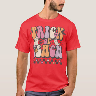 Groovy Retro Trick eller Teach Teacher Hippie Hall T Shirt