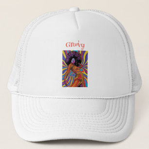 Groovy Retro Trucker Hatt Keps