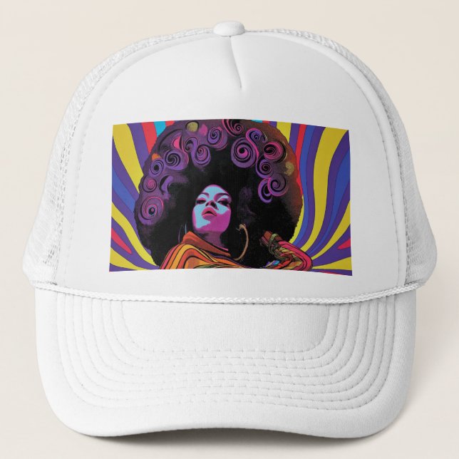 Groovy Retro-Truckerkeps Keps (Framsida)
