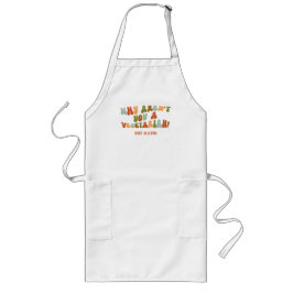 Groovy Retro Varför är du inte vegetarian? Långt Förkläde