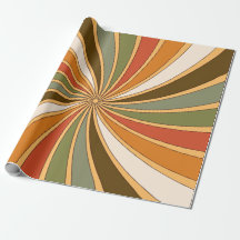 Groovy Retro Virvel i varma jordtoner