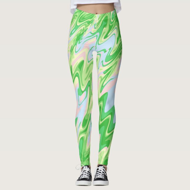 Groovy Ripples Leggings (Framsida)