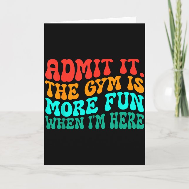 Groovy rolig gym bekänn Gymmet är roligare när Kort (Framsida)