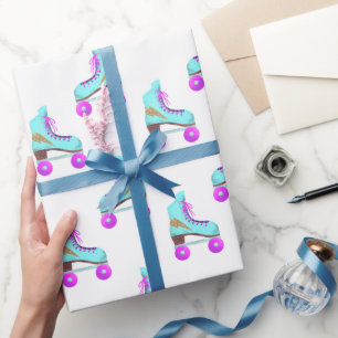Groovy Roller Skates Mönster Presentpapper