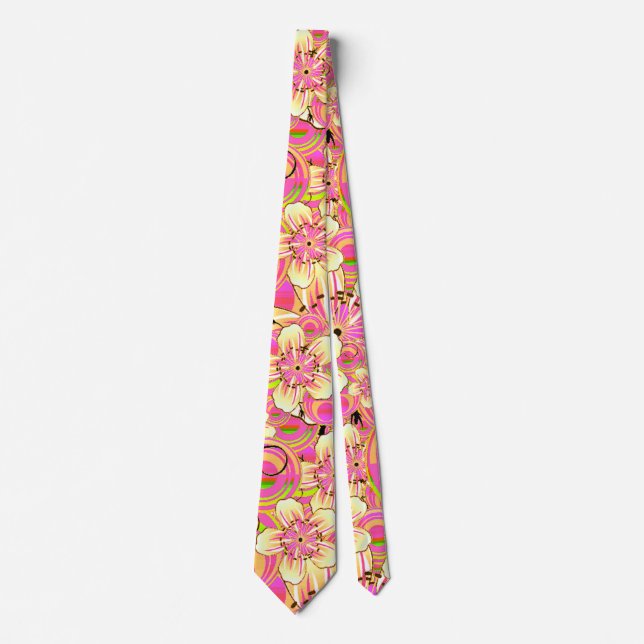 groovy rosa blommönster slips (Framsida)