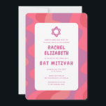 Groovy Rosa Vågar Star of David Anpassningsbar Bat Inbjudningar<br><div class="desc">Perfekt kort för att tillkännage ett bat mitzvah eller annat judiskt firande! Hand skapade konst åt dig med hantering på baksidan! FULLT ANPASSADE! Klicka på "Anpassa" ovan om du vill redigera texten. Klicka på "Redigera med verktyg" om du vill justera typsnitt, färg och placeringar och ta bort baksidans design om...</div>