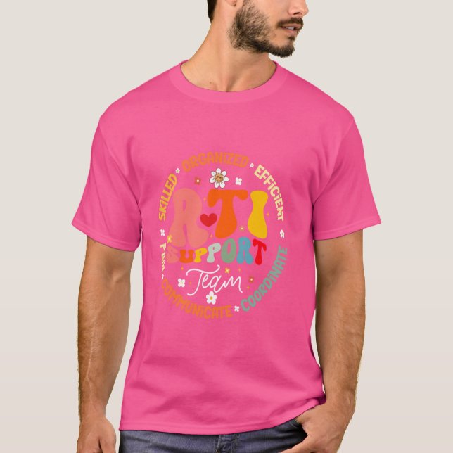 Groovy RTI-stödteam T Response Intervention Te Shirt (Framsida)