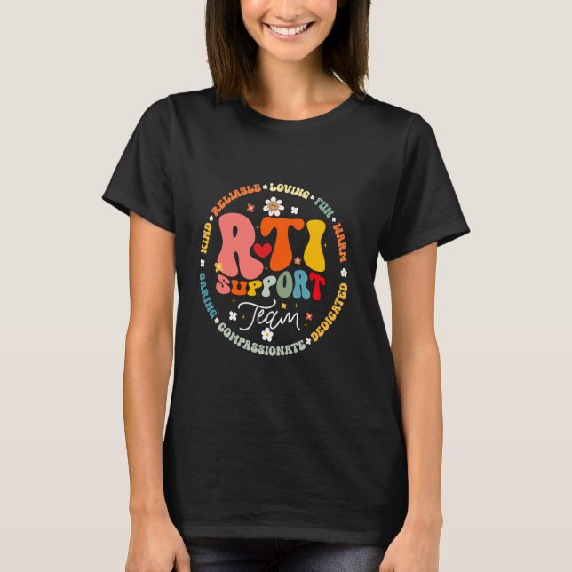 Groovy RTI Support Team T Response Intervention To Shirt (Framsida)