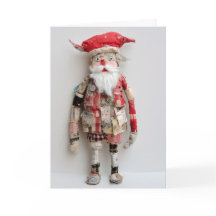Groovy Santa Docka Fiber Art Sy Quilting Hantverk