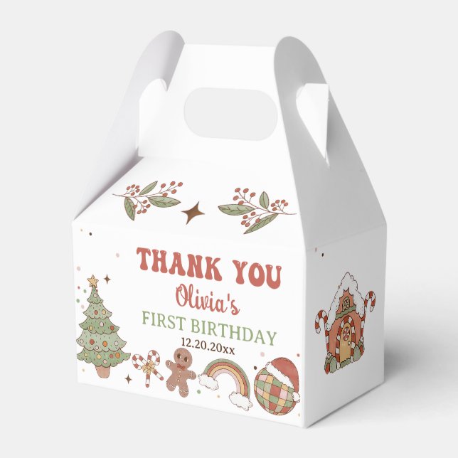 Groovy Santa Födelsedagsfest Favoritbox Presentaskar (Framsidan Sidan)