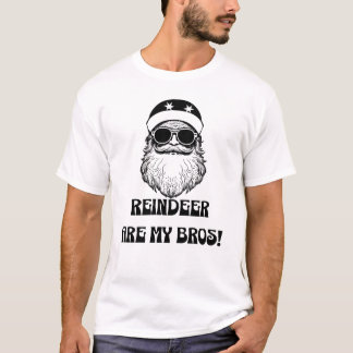 Groovy Santa jul T-Shirt i Retro 70-talet Stil