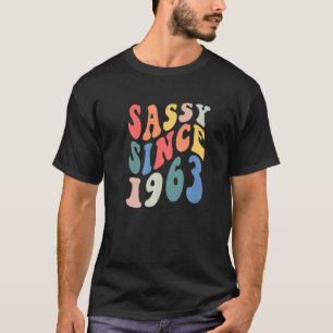 Groovy Sassy Sedan 1963 1963 Kvinnors Födelsedagsf T Shirt