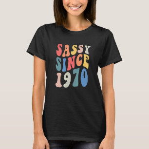 Groovy Sassy Sedan 1970 1970 Kvinnors Födelsedagsf T Shirt
