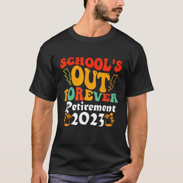 Groovy School Out Forever Pension Lacheret T Shirt (Framsida)