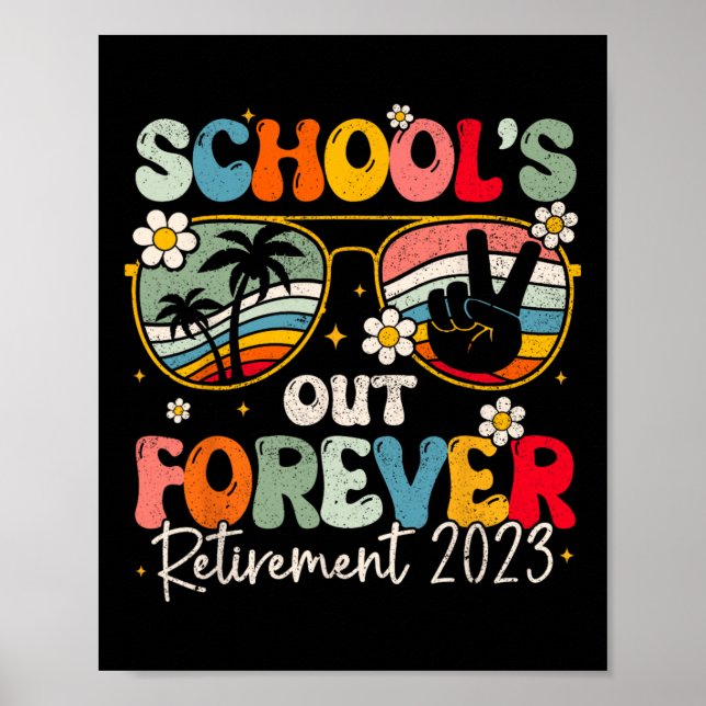 Groovy School's Out Forever Pension Lärarret Poster (Framsidan)