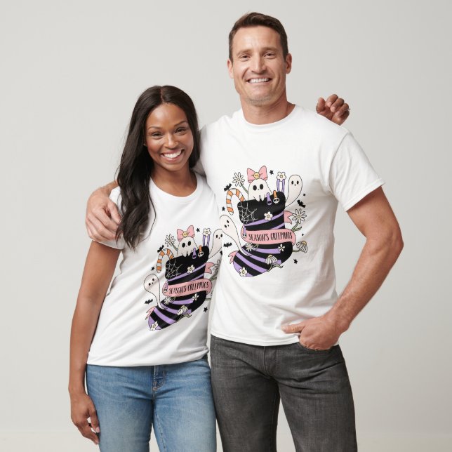 Groovy Season's Creepings - Halloween T Shirt (Unisex)