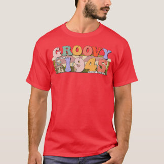 Groovy sedan 1945 Retro Hippie 78-årsdag frien T Shirt