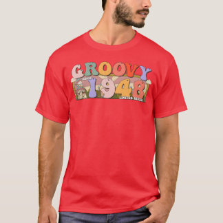 Groovy sedan 1948 Retro Hippie 75-årspresent T Shirt