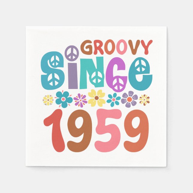 Groovy sedan 1959 pappersservett (Framsidan)
