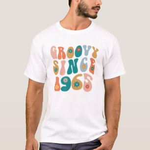 Groovy sedan 1965 57:e födelsedagen Hippie Stil 57 T Shirt