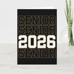 Groovy Senior 2026 Cl Of 2026 Graduate Senior Män  Kort