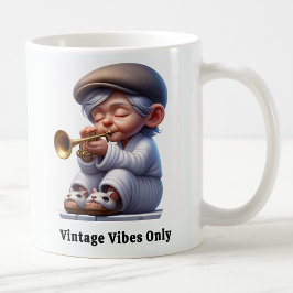 Groovy Senior Citizen Music Legends Kaffemugg
