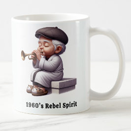 Groovy Senior Citizen Music Legends Kaffemugg
