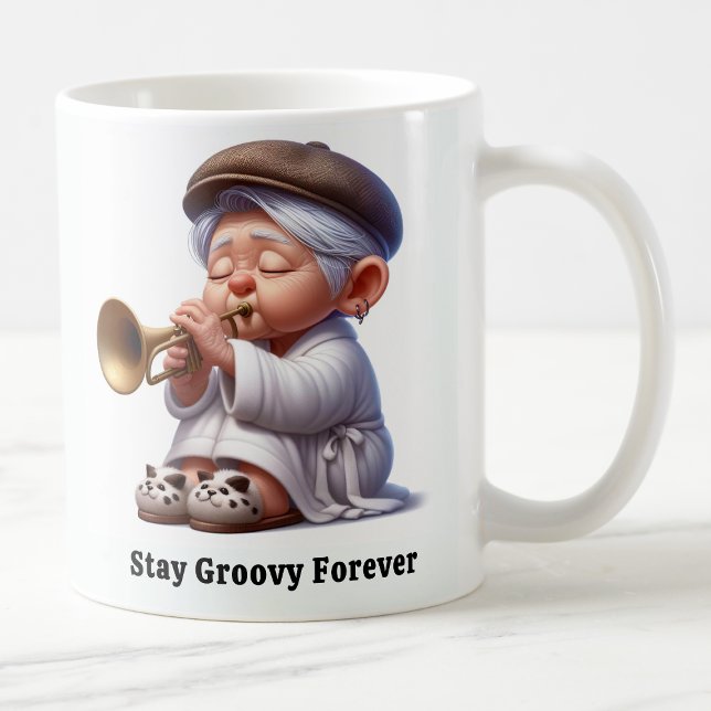 Groovy Senior Citizen Music Legends Kaffemugg (Skapare uppladdad)