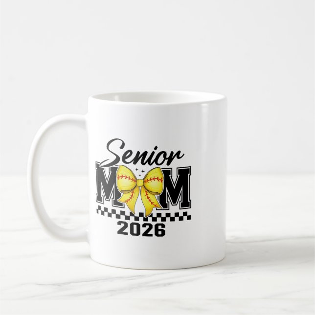 Groovy Senior Mamma Softll Cl Av 2026 Coquette Bow Kaffemugg (Vänster)