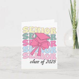 Groovy Senior Year 2025 Studenten Senior Cl of 20 Kort