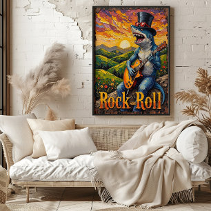 Groovy Shark, Golden Hour Sylt Poster