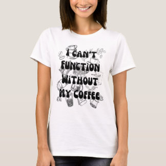 Groovy Sketch Coffee Älskare T-Shirt