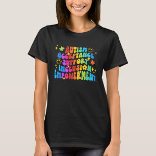 Groovy Smile Ansikte Autism Awareness Month Autist T Shirt