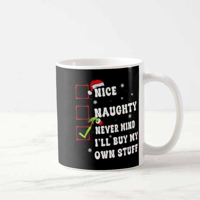 Groovy Snäll Stygg Inget Problem Jag Köper Mina Eg Kaffemugg (Höger)