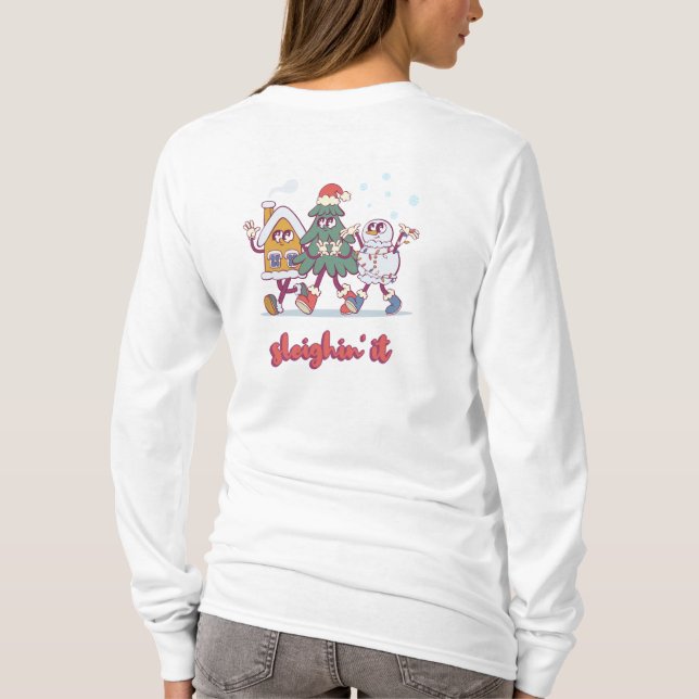 Groovy Snögubbe & Friends T Shirt (Baksida)