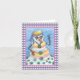 GROOVY SNÖGUBBE PEACE CHRISTMAS GREETING CARD B HELGKORT