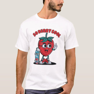 Groovy So Berry Coola Fruit Älskare jordgubberry T Shirt