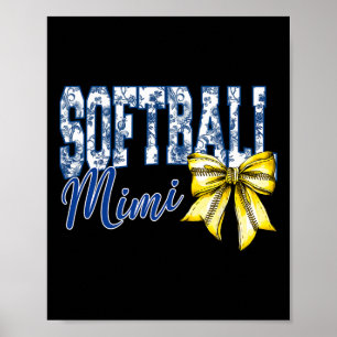 Groovy Softll Mimi Blå Chinoiserie Coquette Bow G Poster