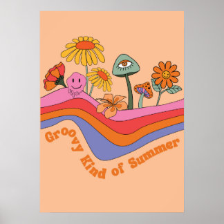 Groovy sommar poster